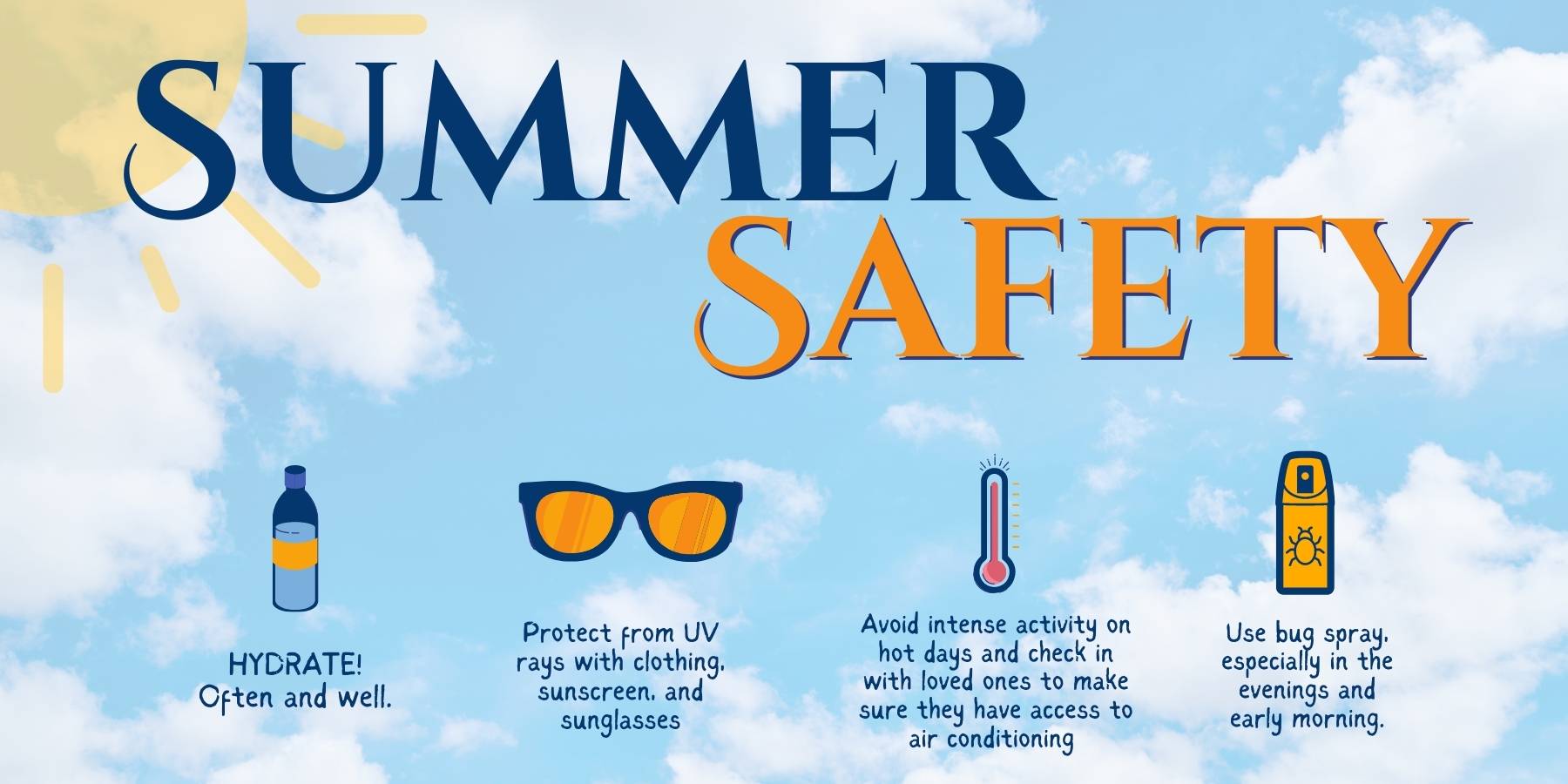 Summer safety banner