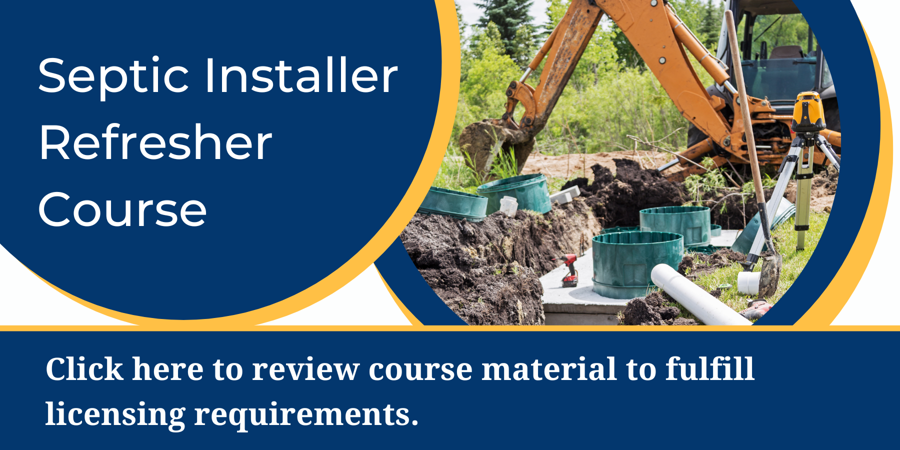 Banner for the Installer's refresher course