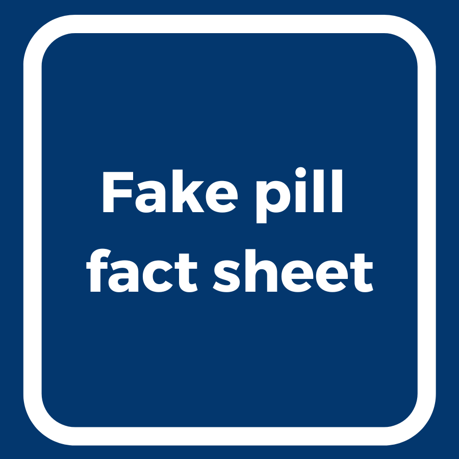 Link to a fake pill fact sheet